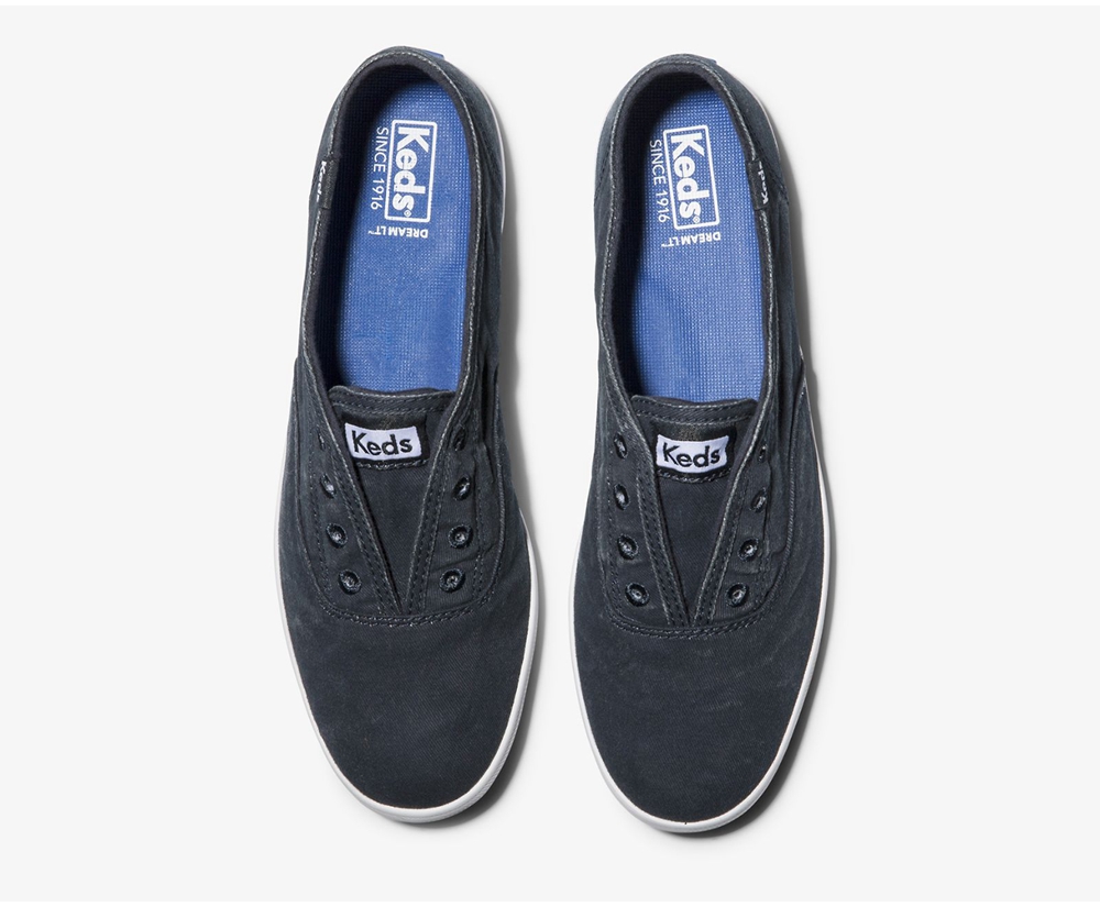 Slip Ons Keds Mujer Azul Marino - Chillax Washable - 1239-CJIRL